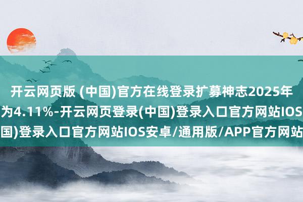 开云网页版 (中国)官方在线登录扩募神志2025年接洽年化现款流分拨率为4.11%-开云网页登录(中国)登录入口官方网站IOS安卓/通用版/APP官方网站