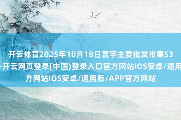 开云体育2025年10月18日寰宇主要批发市集S33(油葵)价钱行情-开云网页登录(中国)登录入口官方网站IOS安卓/通用版/APP官方网站